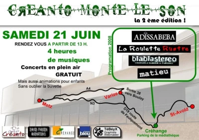 21 juin 2008 - Créhange (57) - Festival « Creanto monte le son »
