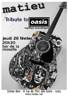 Affiche concert oasis matieu